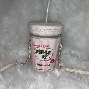 RARE Betsey Johnson kitsch milkshake purse!